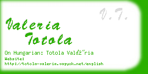 valeria totola business card